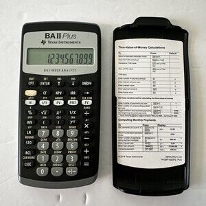 Texas Instruments TI BA II 2 Plus Business Analyst Financial Calculator